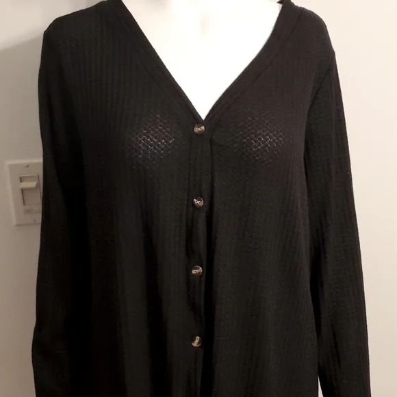 Light Knit Button Up Sweater - Picture 2 of 7